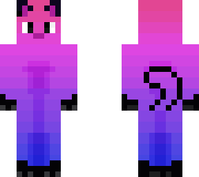 pink to blue gradient cat