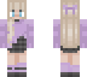 purple bow girl