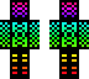 rainbow and black