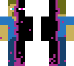 steve turning into a enderman