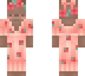 strawberry dress bear girl