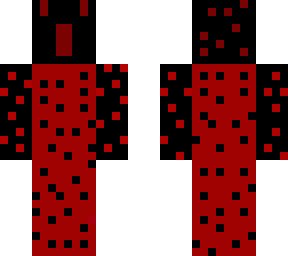 black and red dotted man