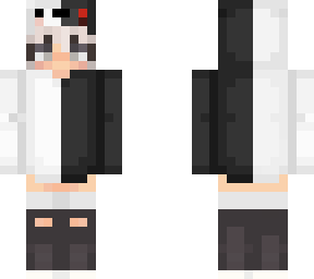 black white panda gilrl