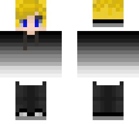 blonde+balck and white hodie fixed
