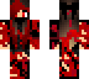 bloody girl with red eyes