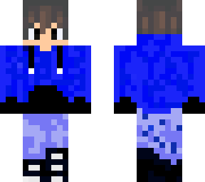blue casual skin