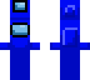 blue crewmate w/ mini crewmate