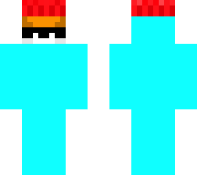 blue fox with red beanie!!!!!!!!!