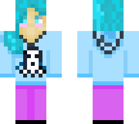 blue haired ghost girl