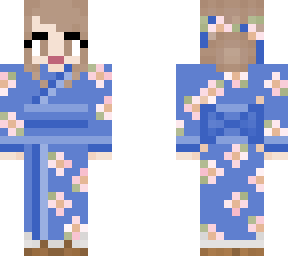 blue kimono