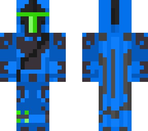 corrupted blue & green robo knight