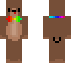 cute otter with rainbow tie