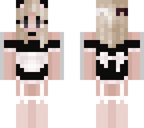 egirl blonde goth emo maid costume girl outfit