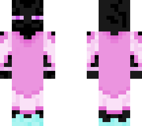 enderman in a pink dress