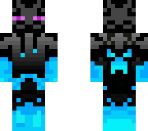 enderman in blue hoodie