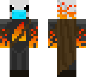 fiery falcon with mask