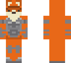 fox with iron armor