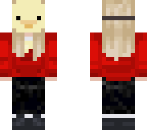 girl with duck mask