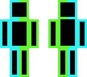 green and blue