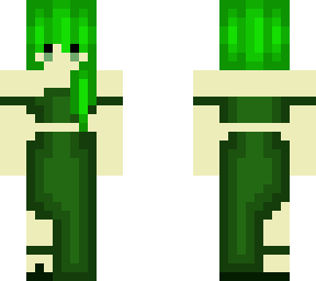 Jade Green Minecraft Dress Girl | Minecraft Skin