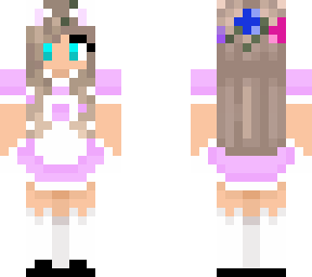 lila maid outfit