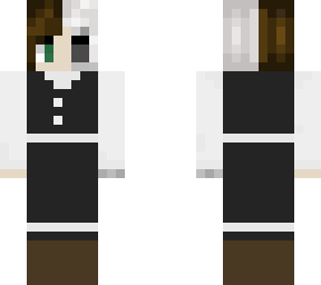 partially finished half n half skeleton skin