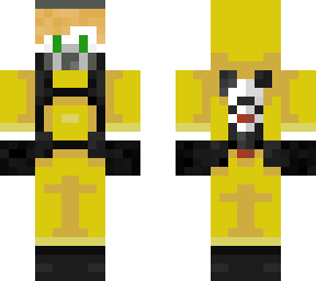 penguin in a hazmat with hair...?