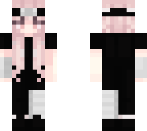 pink and black anime style