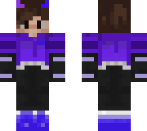 purple/blue  demon boy