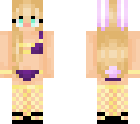 purple bunny bikini