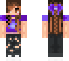purple crop top