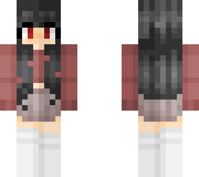red and black girl