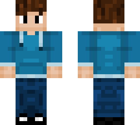 simple blue hoodie