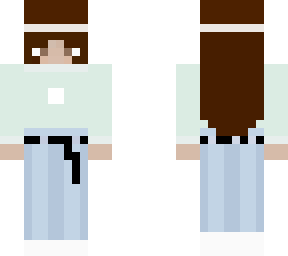 simple girl skin with headband