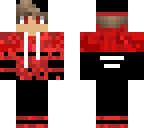 with red hodie