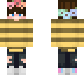 bee boy with rainbow flower crown