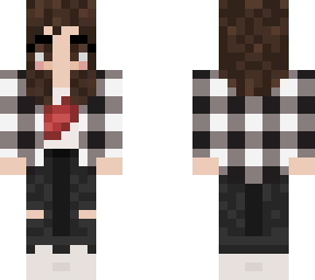 black and white flannel