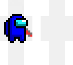 blue impostor pixel art