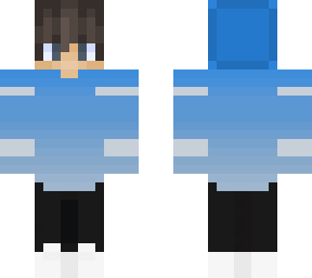 blue shaded hoodie