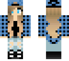 blue shirt girl