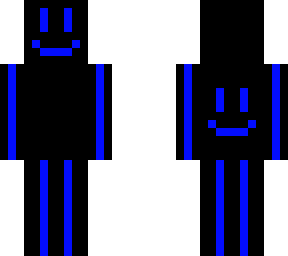 blue smiley skin