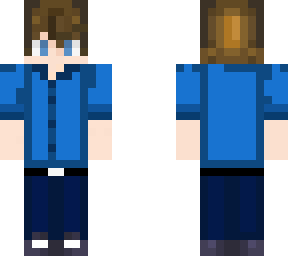 blue tubbo with brown hair