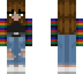 brown haired e-girl