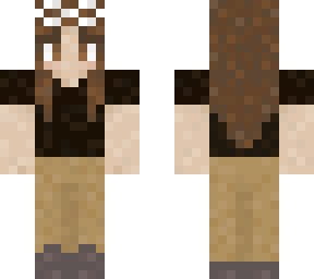 brown haired girl with white goggles