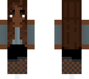 darker skin coloured, brown hair, brown eyes, girl