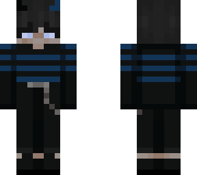 emo blue boy