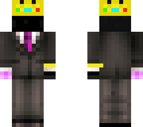 emo pruple fire hand with crown