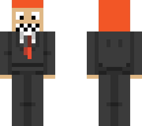 ginger in suit