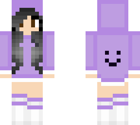 girl with purple hoodie