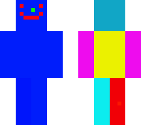glitched man with a green nose